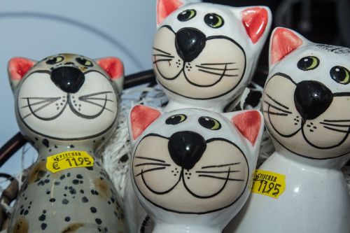 decoration cats figures figure