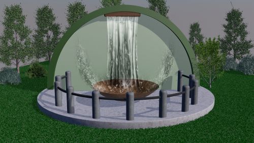 decorative fountains water feature stone basin