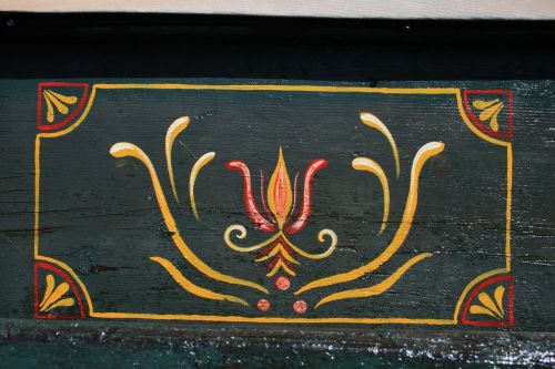 Decorative Work On Side Of Wagon
