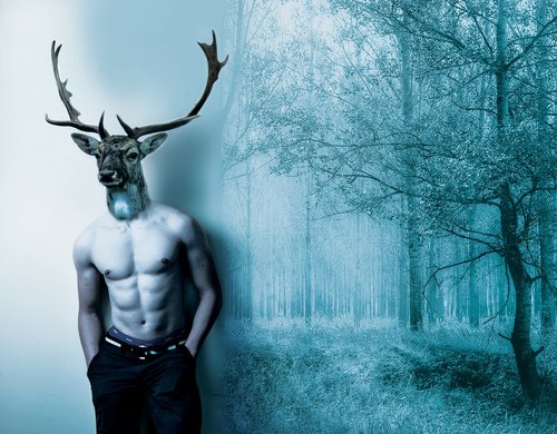 deer  man  fantasy