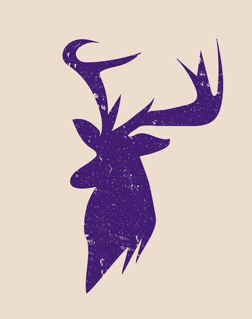 deer  reindeer  silhouette
