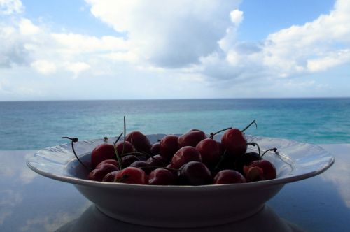 delicious cherries sea recovery