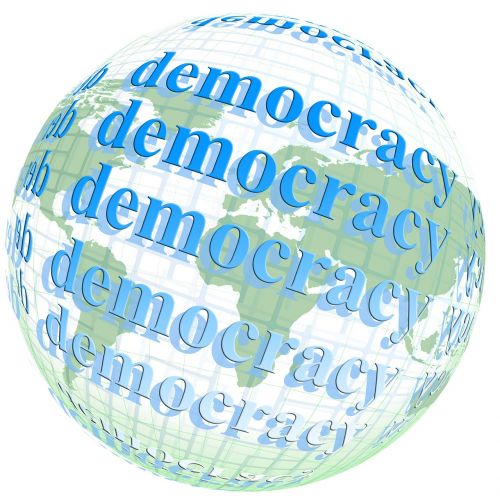 demokratie ball globe