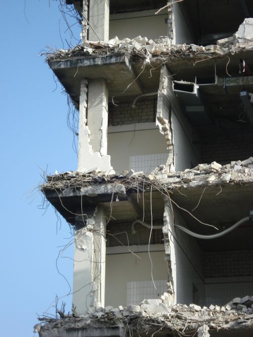 demolition skyscraper demolished
