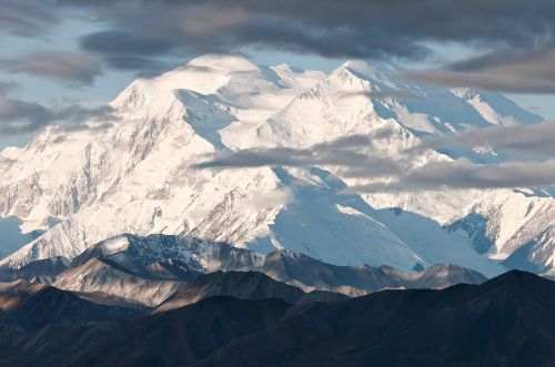 denali national park mountain snow