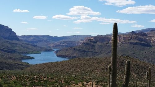 desert lake landscape