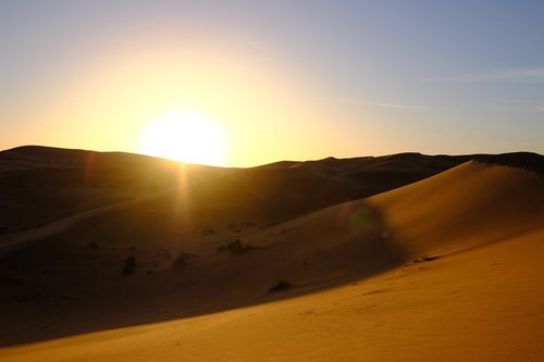 desert  sunset  dawn