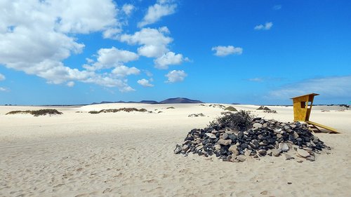 desert  canary islands  blue