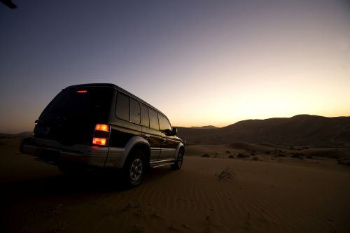 desert off road buggy sunset