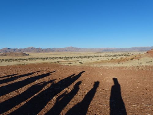 desert landscape silhouettes shadow play
