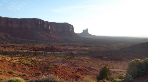 desert morning monument valley red
