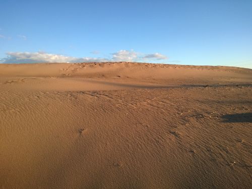 deserted sand sky
