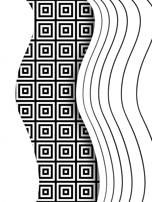 design abstract black and white