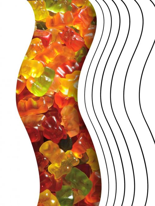 design abstract gummibärchen