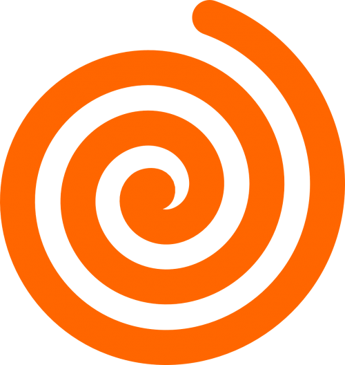 design swirl orange