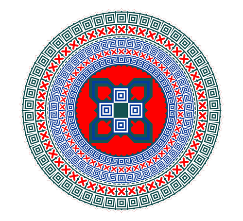 design  circular  aztec