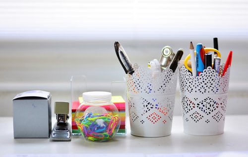desk  writing utensils  desk accessories