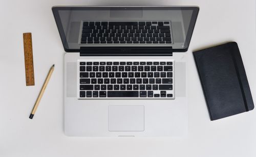 desk laptop notebook