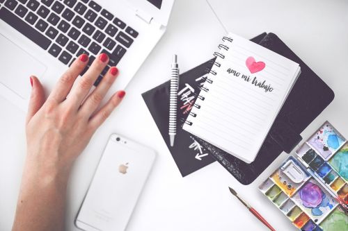 desk hand mockup