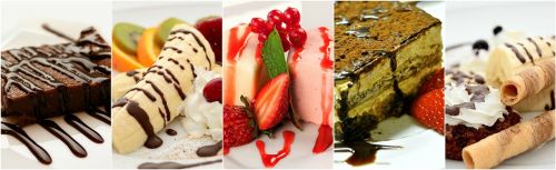 dessert collage food collage