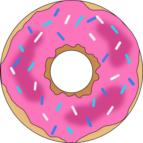 dessert donut pink