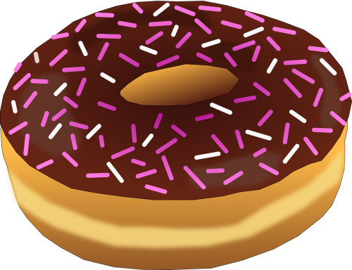 dessert donut pink