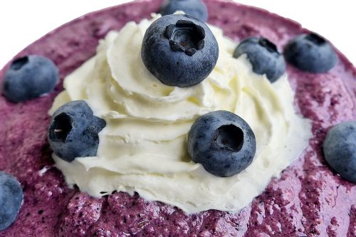 dessert blueberry mousse