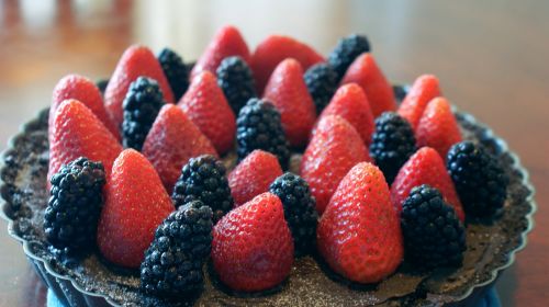 dessert strawberries food