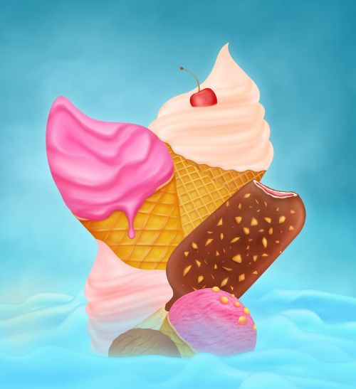 dessert cone summer