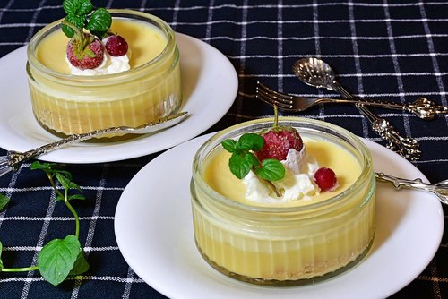 dessert  cream  lemon