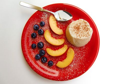 dessert pudding fruit