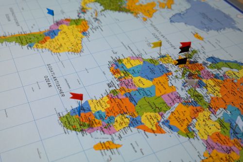 destinations map map of the world