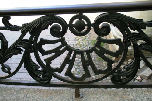 Detail On The Entrance Railing Of T