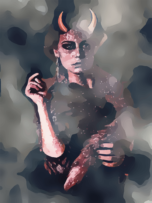 devil  woman  smoke