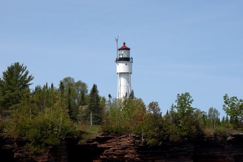 devils island light  wisconsin  lighthouse