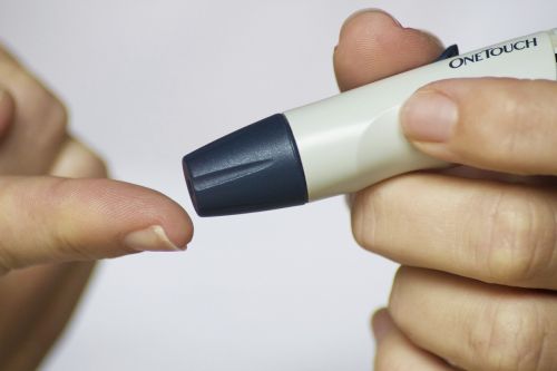diabetes finger glucose