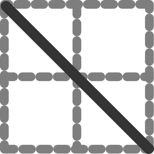 diagonal line table