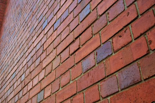 Diagonal View Of Brick Wall