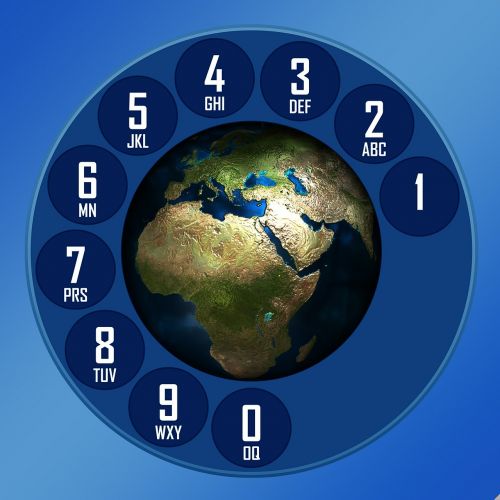 dial earth globe