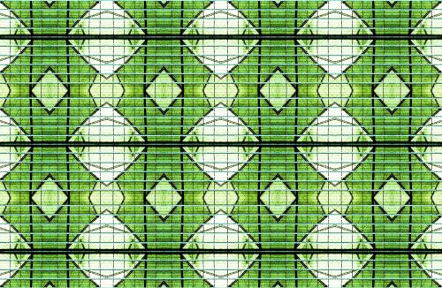 Diamond Pattern On Green