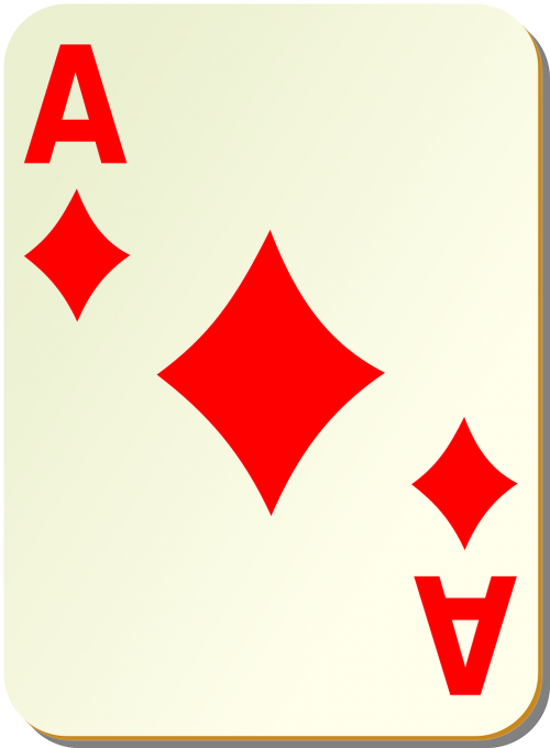 diamonds ace playing cards