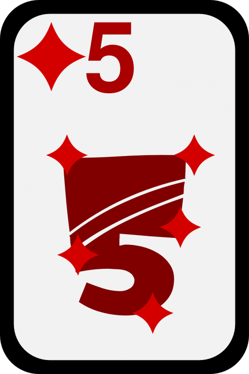 diamonds card five
