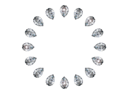 diamonds sparkle circle
