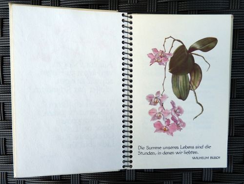 diary flower notebook
