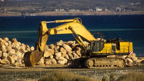 digger heavy machine working