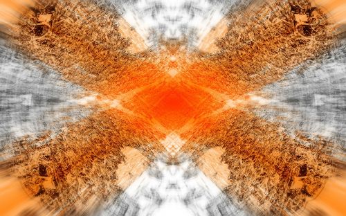 digital abstract orange