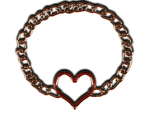 digital art heart chain