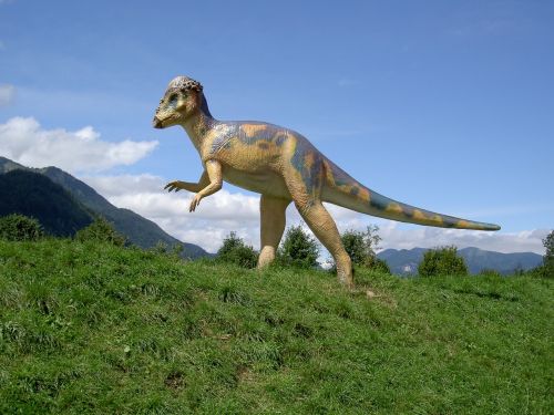 dinosaur standing with your hands