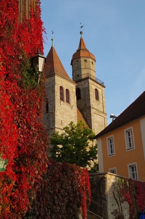 dinosaur autumn tower