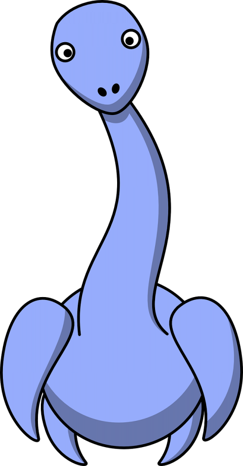 dinosaur blue cute